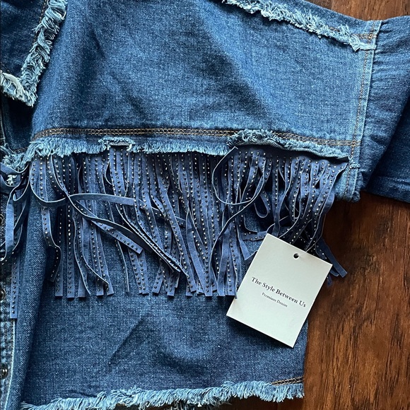 Fringe Denim Jacket - Picture 5 of 8